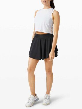 Lululemon Court Rival High-Rise Skirt size: 4 Black NWOT